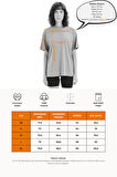 JUSTEVER 100% Pamuk Oversize Fit Bisiklet Yaka Siyah Kadın T-Shirt - Halo