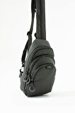Unisex Paraşüt Kumaş Suya Dayanıklı 3 Bölmeli Çapraz Ve Sırtlık Askılı Body Bag