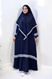 Şal Elbise İkili Takım 6036 Lacivert