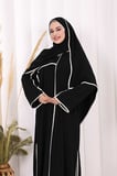 Hac Umre Biyeli Pantolonlu Tunik Takım ŞAL HEDİYE 8001 Siyah