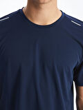XSIDE ACTIVE Indigo Bisiklet Yaka Kısa Kollu Erkek Spor Tişört