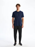 XSIDE ACTIVE Indigo Bisiklet Yaka Kısa Kollu Erkek Spor Tişört