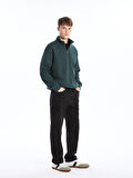 XSIDE SİYAH Baggy Fit Erkek Kargo Jean Pantolon