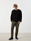 XSIDE HAKİ Standart Kalıp Gabardin Erkek Jogger Pantolon