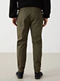 XSIDE HAKİ Standart Kalıp Gabardin Erkek Jogger Pantolon