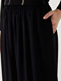 LCW Grace Siyah Beli Lastikli Kadın Etek