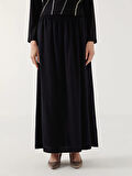 LCW Grace Siyah Beli Lastikli Kadın Etek