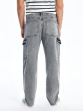 XSIDE GRİ Baggy Fit Erkek Jean Pantolon