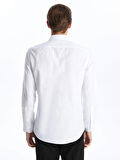 LCWAIKIKI Formal Beyaz Slim Fit Uzun Kollu Poplin Erkek Gömlek
