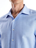 LCWAIKIKI Formal Mavi Slim Fit Uzun Kollu Oxford Erkek Gömlek