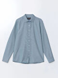 LCWAIKIKI Formal Yeşil Slim Fit Uzun Kollu Oxford Erkek Gömlek