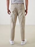 XSIDE Bej Standart Kalıp Gabardin Erkek Pantolon