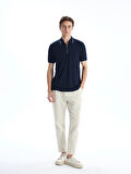 LCWAIKIKI Classic LACİVERT Polo Yaka Kısa Kollu Erkek Tişört