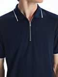 LCWAIKIKI Classic LACİVERT Polo Yaka Kısa Kollu Erkek Tişört