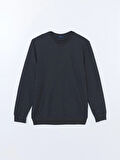 LCWAIKIKI Classic Antrasit Bisiklet Yaka Uzun Kollu Erkek Sweatshirt