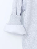 Bisiklet Yaka Nakışlı Oversize Kadın Kalın Sweatshirt_W4KY47Z8-EFN_8684681035692_XS - S