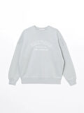 Bisiklet Yaka Baskılı Oversize Kadın Kalın Sweatshirt_W4KY45Z8-FKY_8684681035784_M