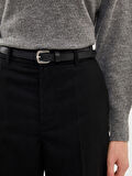 LCW Vision SİYAH Beli Kemerli Loose Fit Kadın Pantolon