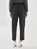 LCW Vision GRİ Beli Kemerli Loose Fit Kadın Pantolon