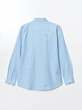 LCWAIKIKI Classic MAVİ Regular Fit Uzun Kollu Oxford Erkek Gömlek