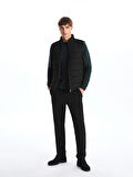 LCW Vision Siyah Slim Fit Dik Yaka Erkek Şişme Yelek