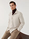 SOUTHBLUE Bej Regular Fit Uzun Kollu Erkek Gömlek Ceket