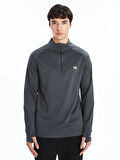 XSIDE ACTIVE GRİ Dik Yaka Uzun Kollu Erkek Spor Tişört