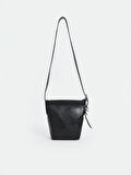 LCW ACCESSORIES SİYAH Deri Görünümlü Kadın Omuz Çantası