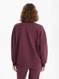 Bisiklet Yaka Oversize Kadın Kalın Sweatshirt_W4EE15Z8-HMJ_8684681626470_XL - 2XL