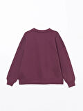 Bisiklet Yaka Oversize Kadın Kalın Sweatshirt_W4EE15Z8-HMJ_8684681626470_XL - 2XL