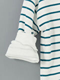 Bisiklet Yaka Çizgili Erkek Çocuk Sweatshirt ve Pantolon 2'li_W48670Z1-LHE_8684681859694_5-6 Yaş