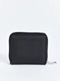 LCW ACCESSORIES Siyah Deri Görünümlü Kadın Cüzdan