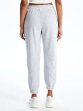 XSIDE Gri Kadın Beli Lastikli Düz Jogger Eşofman Altı
