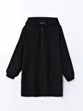 LCWAIKIKI Classic Siyah Kapüşonlu Kadın Tunik