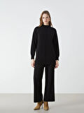 Beli Lastikli Geniş Paça Kadın Triko Pantolon_W4I159Z8-RQL_8684682072375_2XL