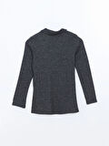 Polo Yaka Parlak Görünümlü Kadın Sweatshirt_W4J643Z8-CZM_8684682195326_S