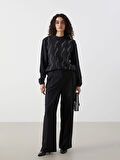 Loose Fit Çizgili Kadın Pantolon_W4KI67Z8-LEG_8684682212078_42