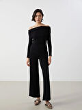 Beli Lastikli Dokulu Kadın Pantolon_W4LL62Z8-CVL_8684682347435_M