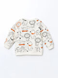 Bisiklet Yaka Baskılı Erkek Bebek Sweatshirt ve Eşofman Alt 2'li_W4LL42Z1-LRA_8684682376343_9-12 Ay