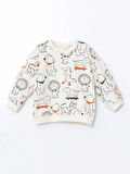 Bisiklet Yaka Baskılı Erkek Bebek Sweatshirt ve Eşofman Alt 2'li_W4LL42Z1-LRA_8684682376343_9-12 Ay