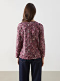 LCW Grace Mürdüm Bisiklet Yaka Çiçekli Kadın Bluz