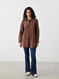 LCW Modest Kahverengi Regular Fit Kadın Gömlek Tunik