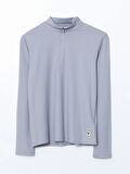 XSIDE ACTIVE Gri Dik Yaka Erkek Sweatshirt