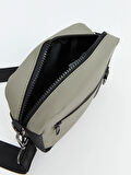 LCW ACCESSORIES GRİ Fermuarlı Erkek Omuz Çantası