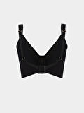 LCW DREAM Siyah Balenli Dolgusuz Düz Toparlayıcı Sütyen