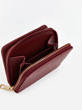 LCW ACCESSORIES Bordo Deri Görünümlü Kadın Cüzdan