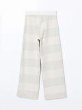 Beli Lastikli Çizgili Kadın Pantolon_W4M037Z8-FDJ_8684683303744_M