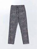 Bisiklet Yaka Leopar Desenli Kadın Pijama Takımı_W4LU44Z8-LRX_8684683472167_2XL