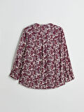 LCW Grace Mürdüm Hakim Yaka Çiçekli Bluz