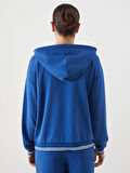 LCWAIKIKI Classic Mavi Oversize Kadın Hoodie